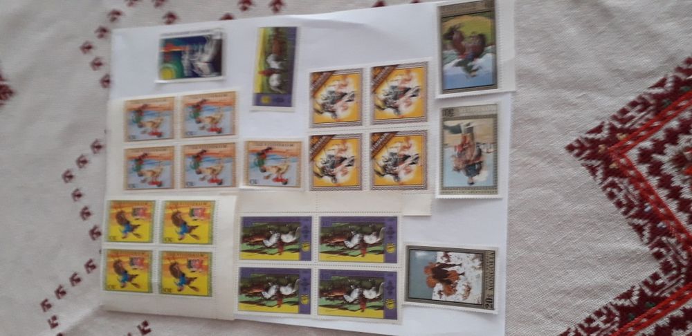 Колекция монголски марки, 460бр.