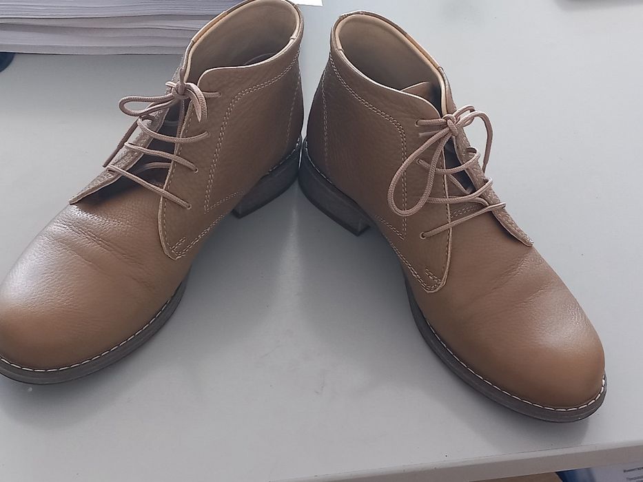 Дамски боти /кларкове/ от естествена кожа