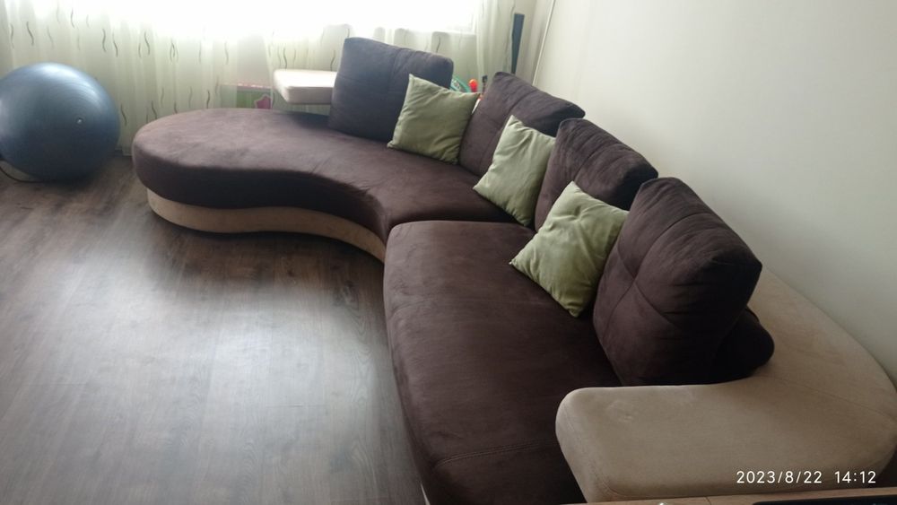 Диван ъглов и фотьойл