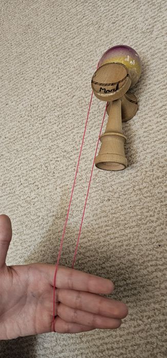 Vand Kendama Okendama Pink Splice Neo Glaze semnata de Marcus Sava