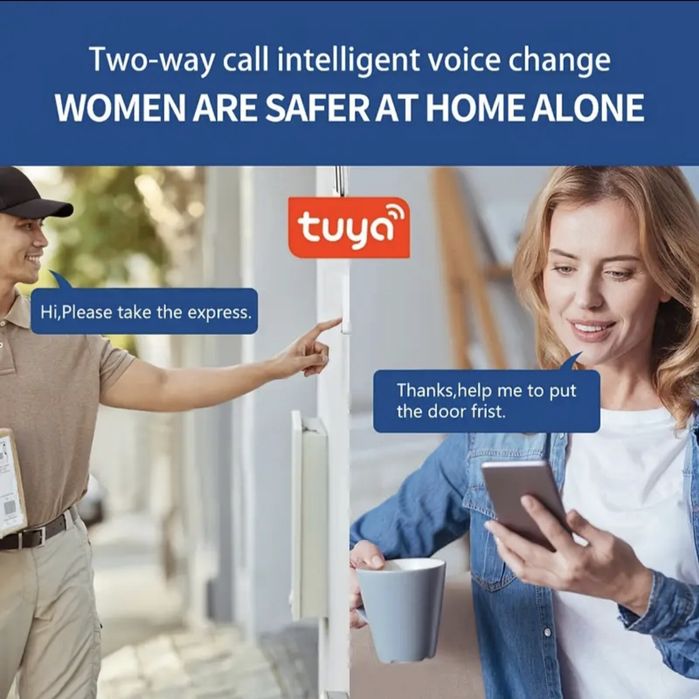 Wi-fi умный дверной звонок с камерой