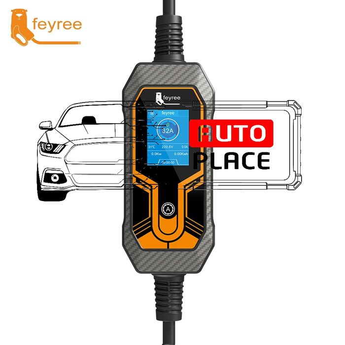 Разпродажба! Преносимо Зарядно Feyree Lion EV-K8 Type 2 / 7kW
