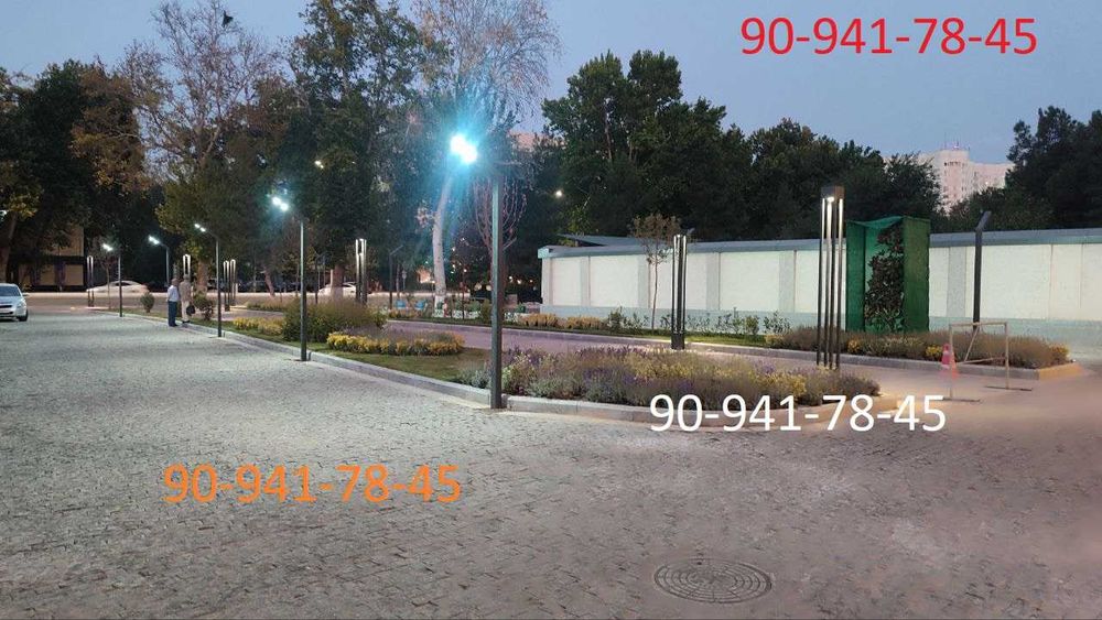 Уличные парковые фонари, торшеры, светильники в стиле hi-tech