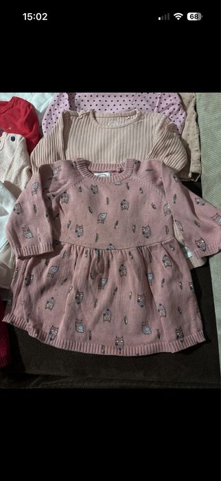 Lot 10 rochite, 0-3 luni, 62 cm