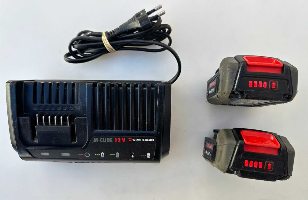 Wurth AS 12-1/4'' M-Cube - Акумулаторен винтоверт 2x12V 2.0Ah