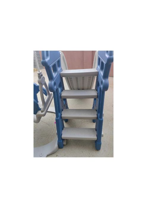 Детска Пързалка 4 в 1 -Люлка, стълба, Баскетболен кош