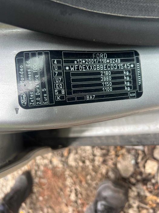 Dezmembrari ford Mondeo 2.0tdci cod UFBA cutie 6 trepte