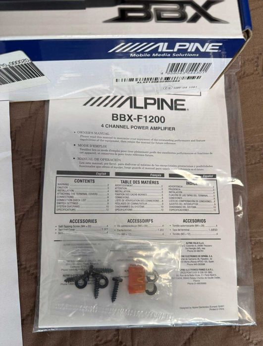 Усилвател Alpine BBX-F1200