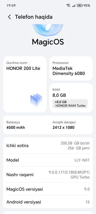 HONOR 200 Lite 5g