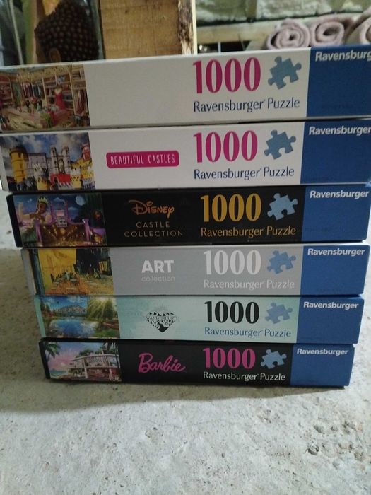 6xRavensburger puzzle 1000 piese
