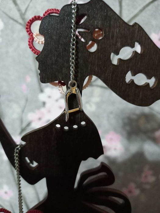 Серьги орхидеи в технике фриволите