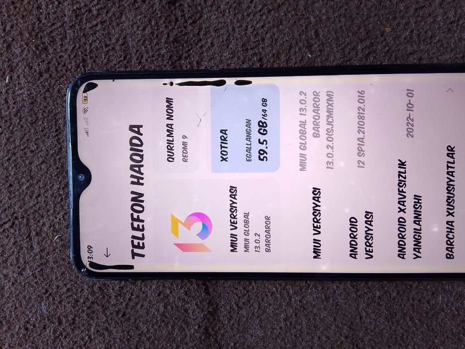 Redmi 9 yaxshi ishlatilgan