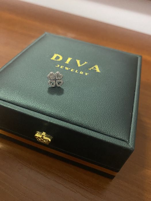 Моно серьга из серебра Pandora