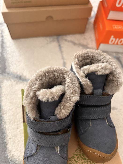 Ghete Froddo denim, imblanite cu lana