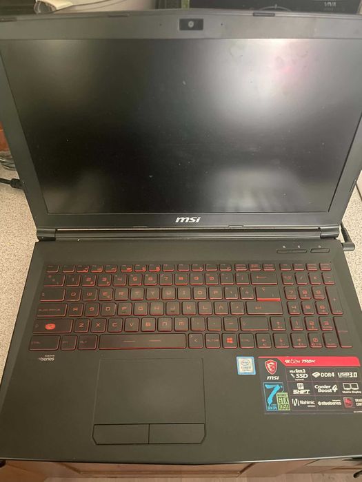 MSI GL62M 7RDX i7-7700HQ / GTX 1050 4GB / 16GB / 1.25TB SSD