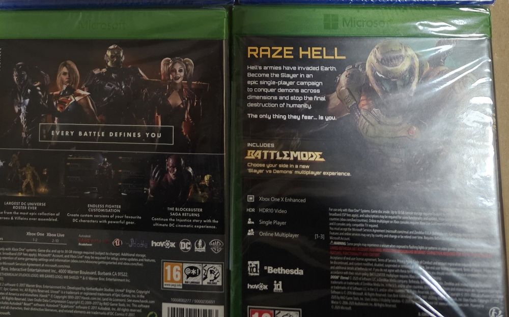 Injustice 2 и Doom eternal Xbox