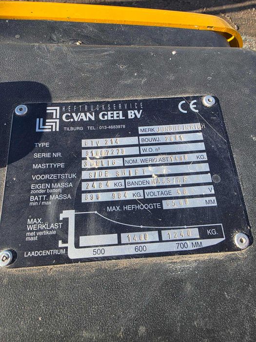 Продавам / Заменям Рич трак  JUNGHEINRICH ETV 214 Side Shift