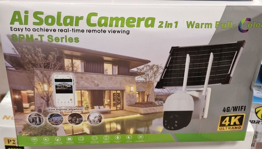 Cameră de supraveghere solară AI 2 în 1 (Seria SPM-T )