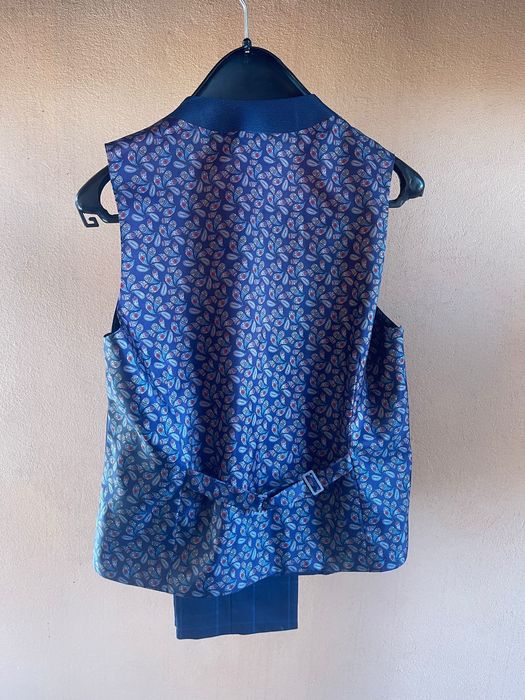 Costum slim fit bleumarin