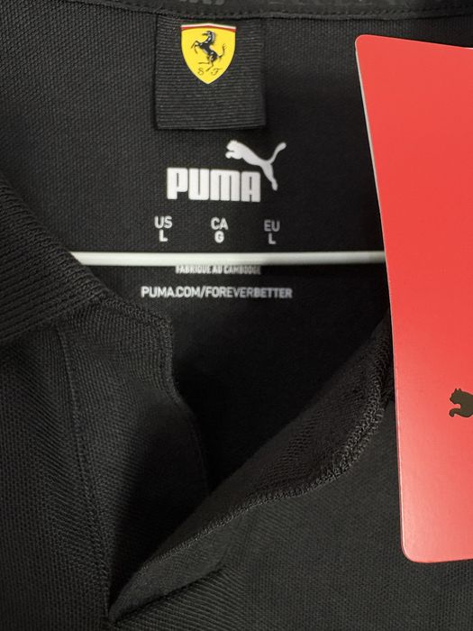 Ferrari x Puma тениска с яка