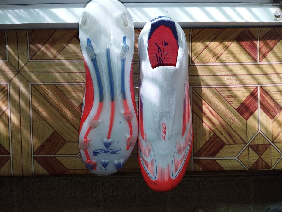 Бутсы adidas F50 Elite laceless fg - белый