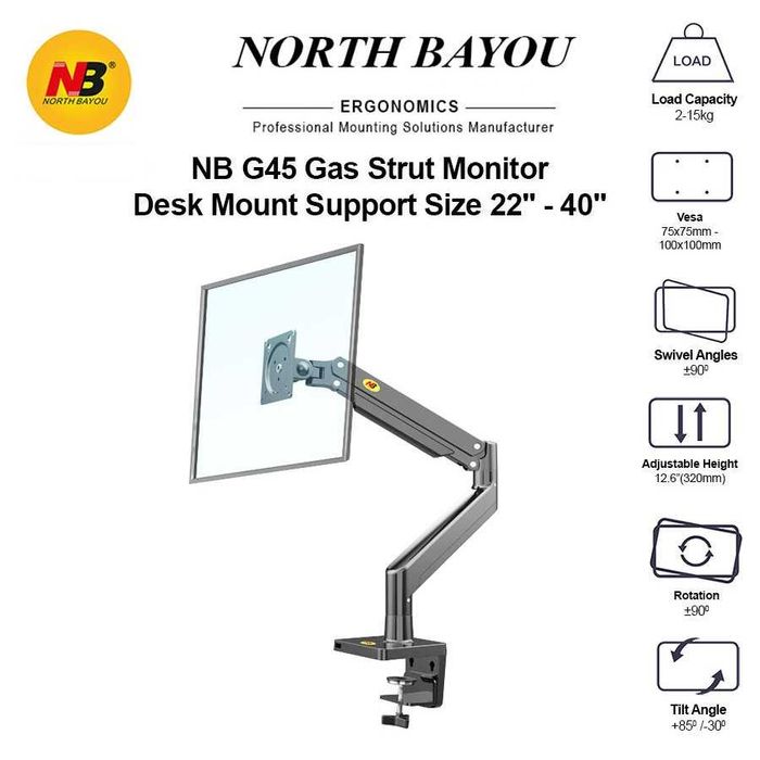 Кронштейн для монитора NB F80 G45 F160 F150 H100 H180. Есть доставка