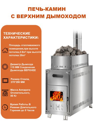 Печь для зимней палатки (бани)