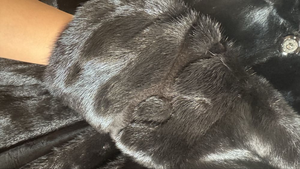 Норковая шуба цельная