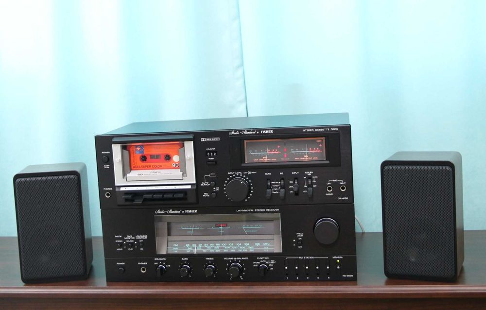 Fisher RS-3030 receiver si CR-4130 casetofon complet revizuite.