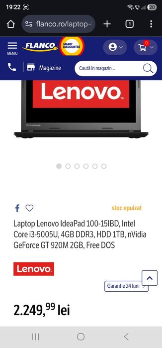 Laptop jocuri Lenovo