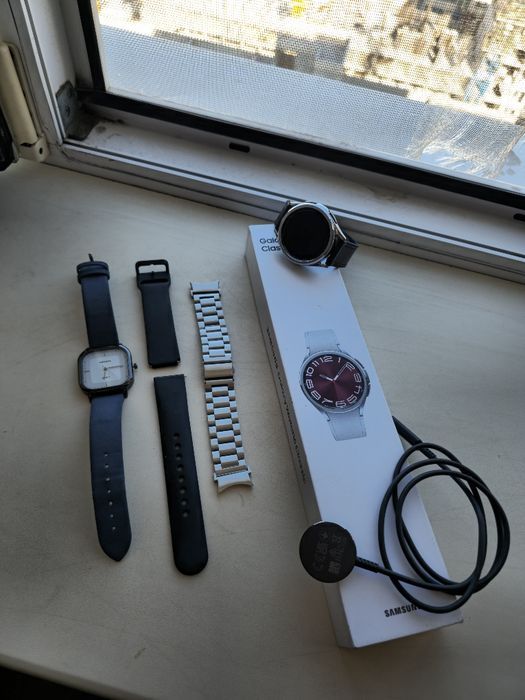 Срочно продам Samsung Galaxy Watch 6 Classic 43 mm, полный комплект +