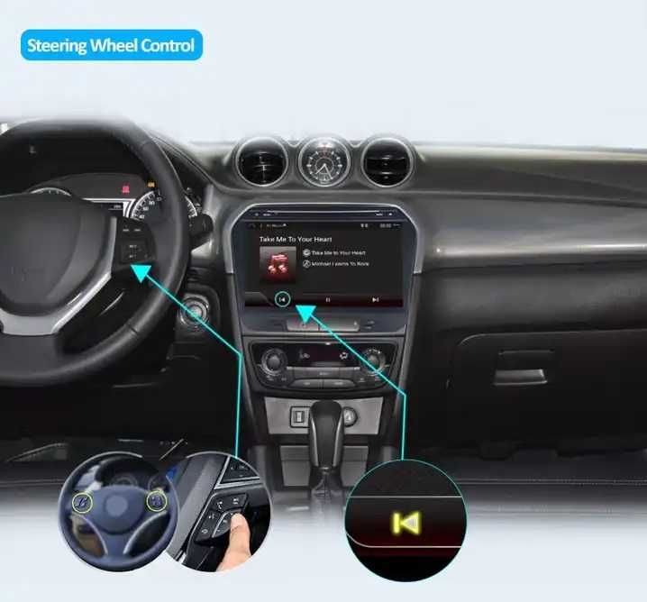Мултимедия за Suzuki VITARA Двоен дин навигация плеър Android Витара