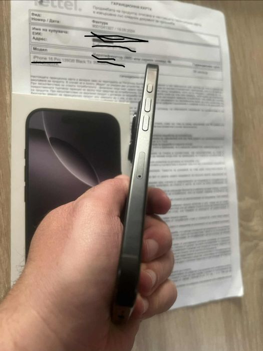 iPhone 16 Pro 128GB Black гаранция