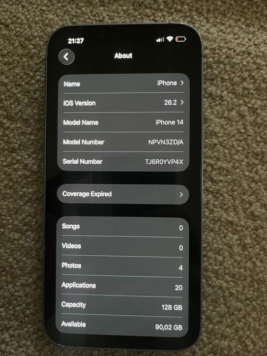 Iphone 14 128GB Albastru