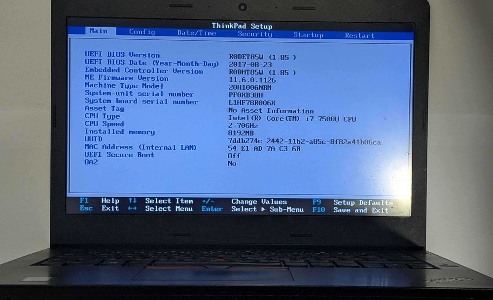 Lenovo ThinkPad E470 14" inch | Intel i7 | 8GB DDR4 | 250GB SSD