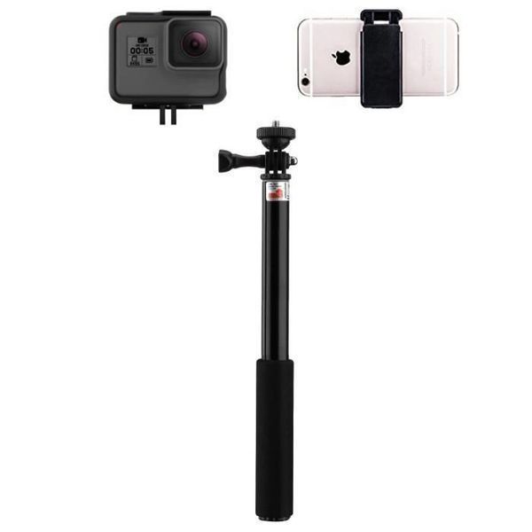 Монопод (селфи стик) клас 5 за gopro и смартфони, 98см, Алуминий