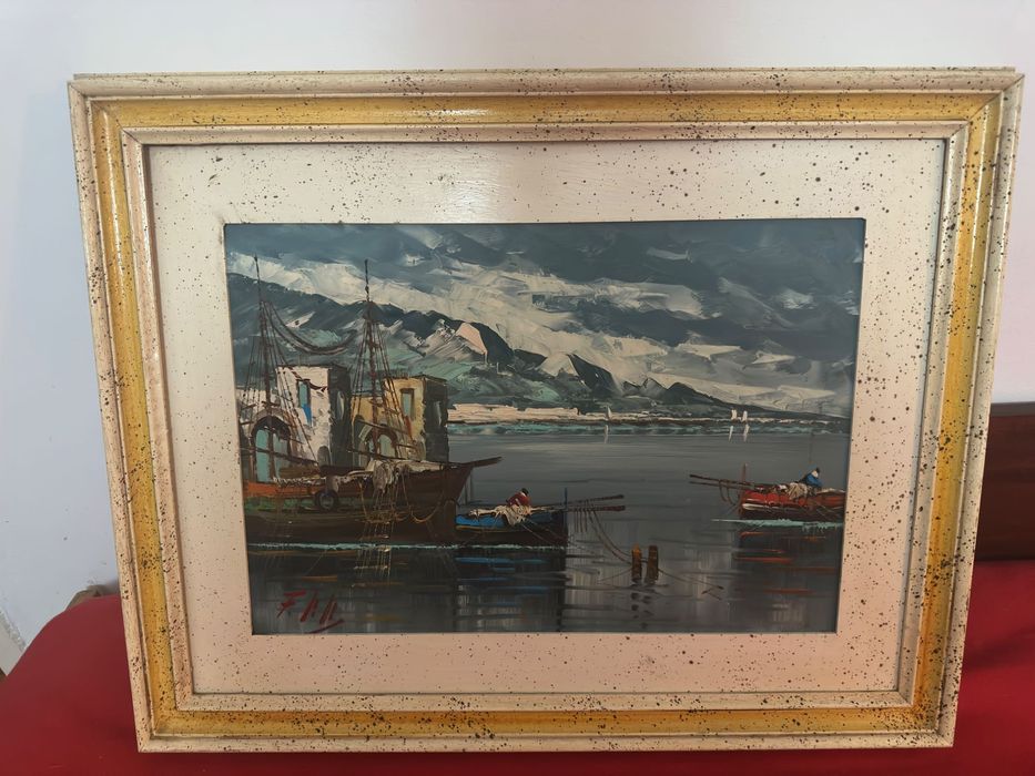 маслени бои върху платно