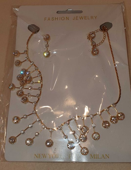 Coliere și cercei cu cristale – NOI