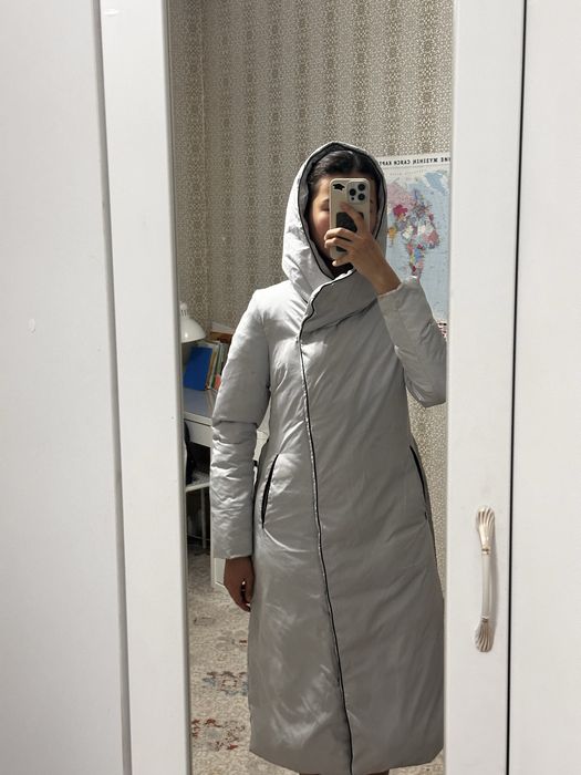 Удлиненная зимняя куртка