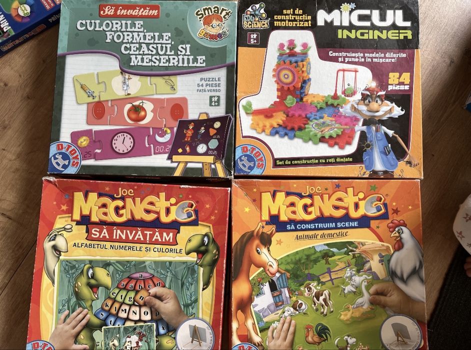 Joc maganetic cu animale si litere, micul constructor