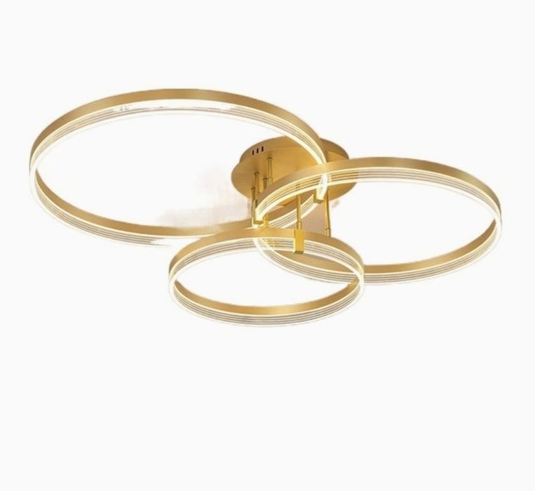 Златисти рингове, невисящи 3 броя 40,50,60 см с дистанционно