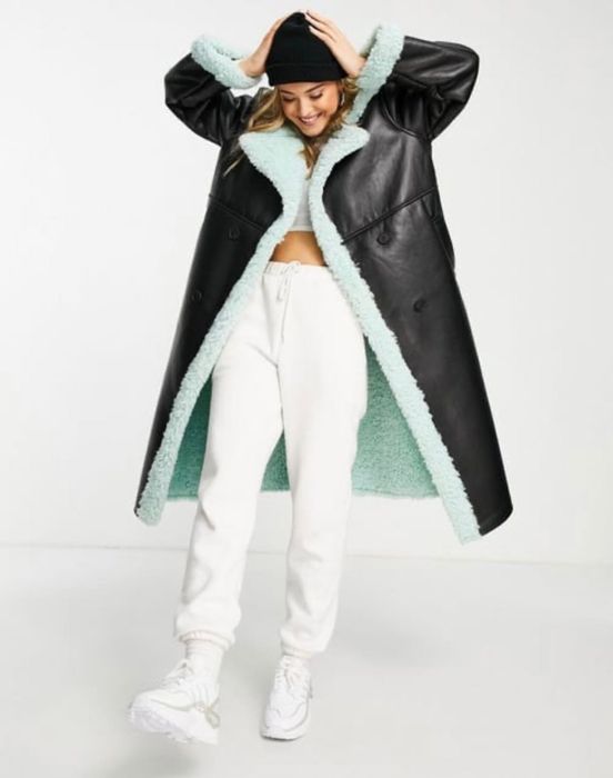 Asos Design дълго палто Тренч