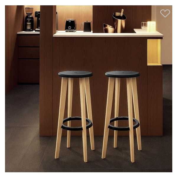 Декоративен бар стол Mercado Trade, Дърво, Кафяв