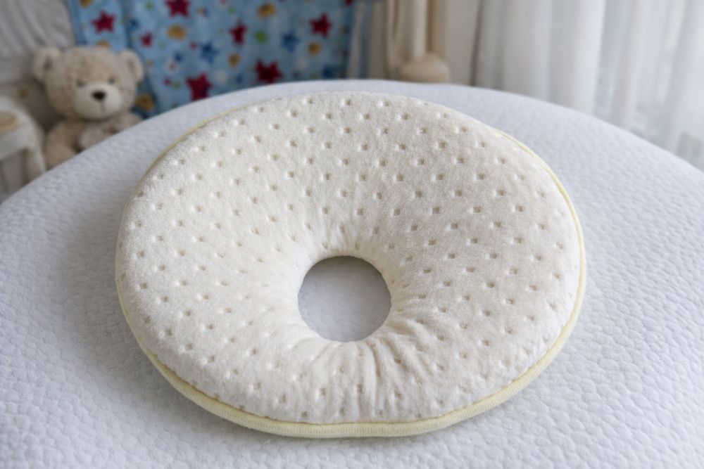 Pernă ergonomică pt bebe– prevenirea plagiocefaliei(turtirea capului)