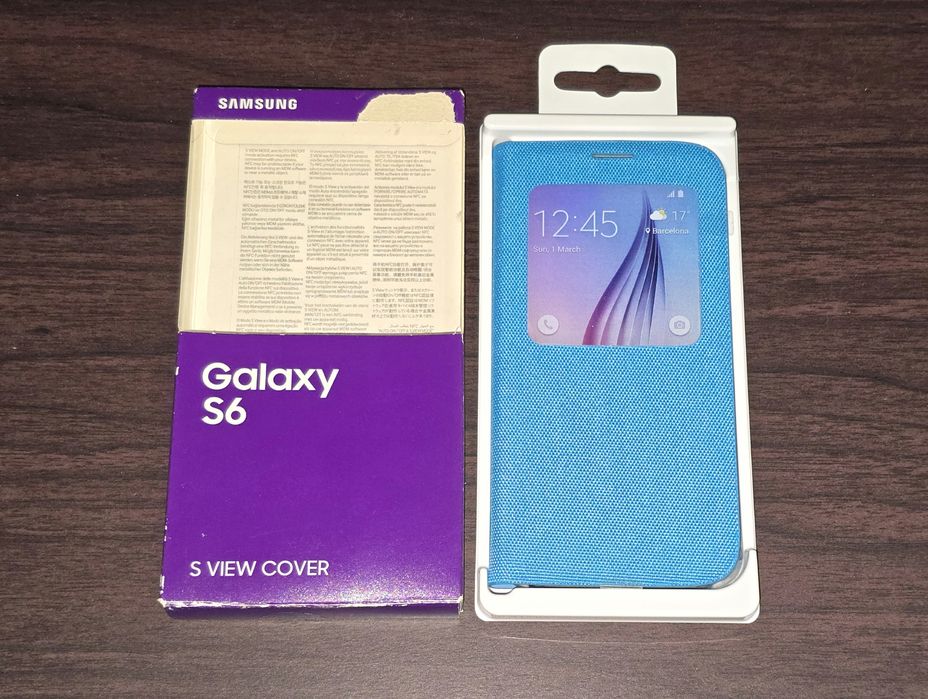 Husa flip smart activa originala Samsung S View Cover Galaxy S6 G920