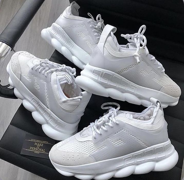 *STOC NOU* Versace Chain Reaction White  Premium ( Verificare Colet)