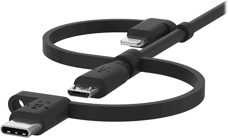 Универсален кабел Belkin -3-в-1- USB-C, Lightning, Micro-USB