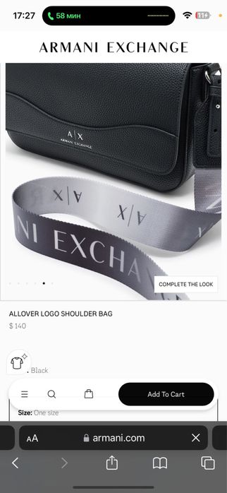 Новая сумка оригинал Armani Exchange