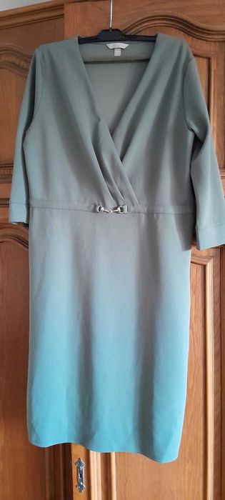 Rochie h&m gri, mâneci trei sferturi