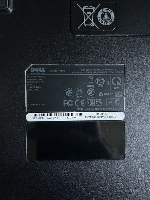 Ноутбук Dell Inspiron 1570